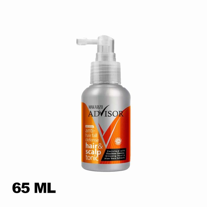 Gambar MAKARIZO Advisor Hair & Scalp Tonic 65ml/ 145ml / 240ml - Mengurangi Kerontokan Rambut - Tonic 65ml dari madame fany undefined Tokopedia