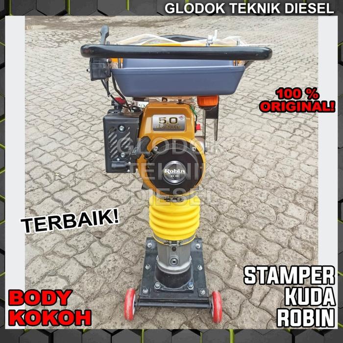 Gambar Stamper Kuda Engine HONDA / ROBIN Tamping Rammer Machine TERBAIK ORI - +ROBIN ORIGINAL dari Glodok Diesel undefined Tokopedia