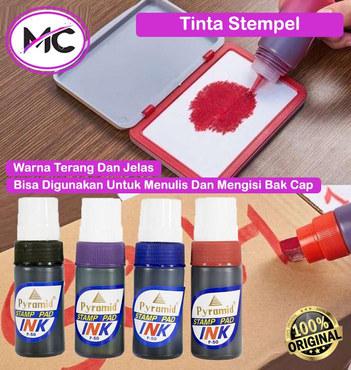 Gambar Tinta Stempel Permanen Isi Ulang Bak Cap Refill Ink Stamp Pad Original - Hitam dari MC gudang undefined Tokopedia