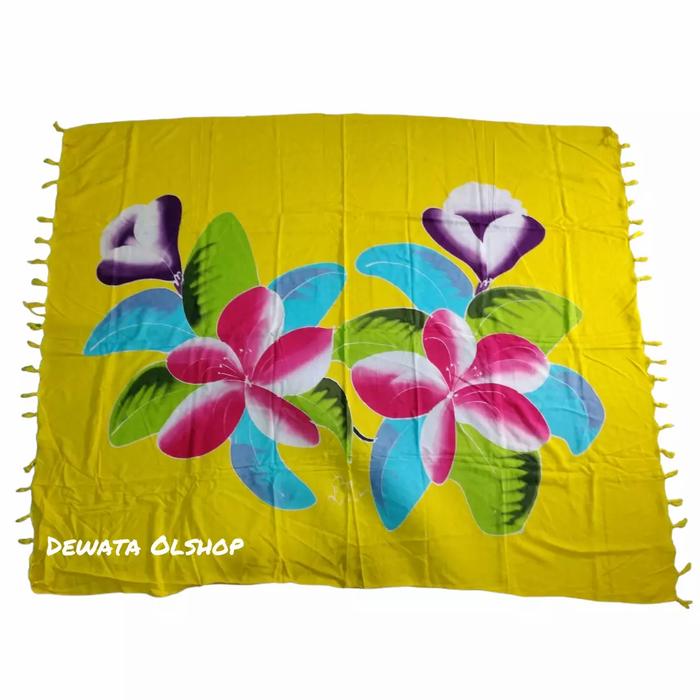 Gambar Kain Pantai Bali Motif / Kain Pantai Bali Tebal - Kuning dari Dewata Olshop New undefined Tokopedia
