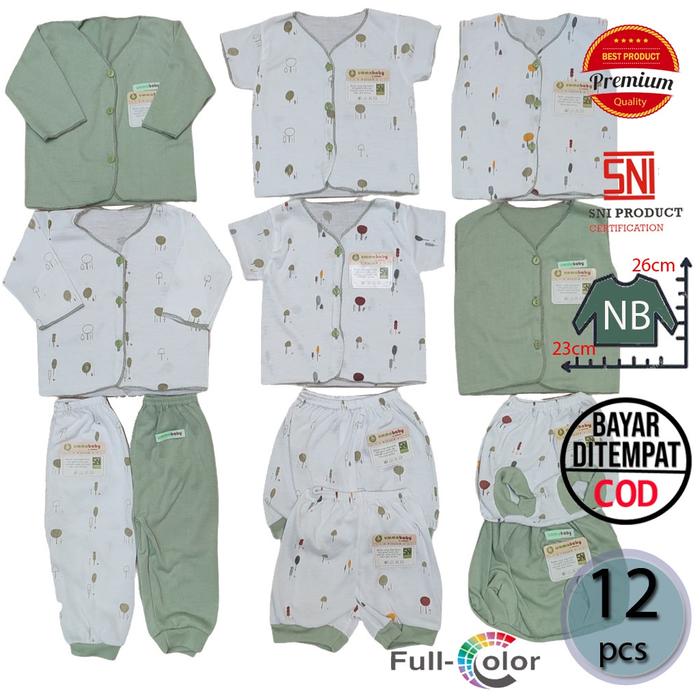 Gambar Paket Baju Bayi Newborn Perlengkapan Bayi Baru Lahir Lengkap Murah SNI - Paket 12 pcs, GREY dari Mamia Sale undefined Tokopedia