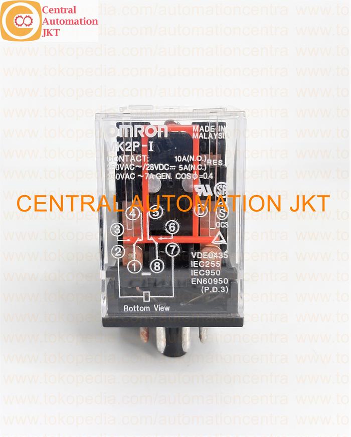 Gambar Relay Omron MK2P-1 24VDC 8 pin MK2P 24 VDC - Tanpa Socket dari Central Automation JKT undefined Tokopedia