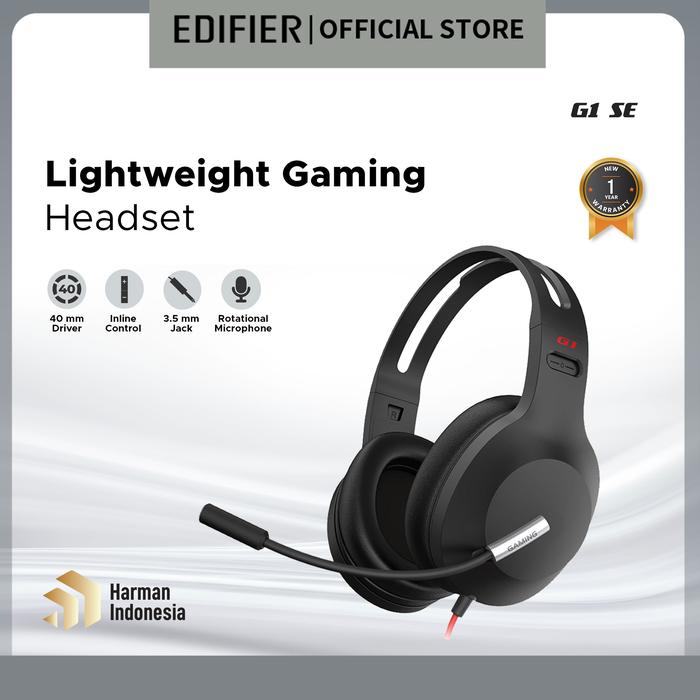 Gambar Edifier G1 SE BLACK - Gaming Headset - Hitam dari Edifier Indonesia undefined Tokopedia