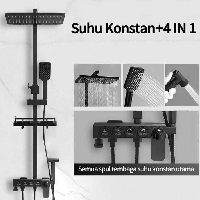 Gambar Shower Kamar Mandi 4 in 1  tampilan digital suhu konstan Shower Set - H-suhu konstan dari ClassicCollection undefined Tokopedia