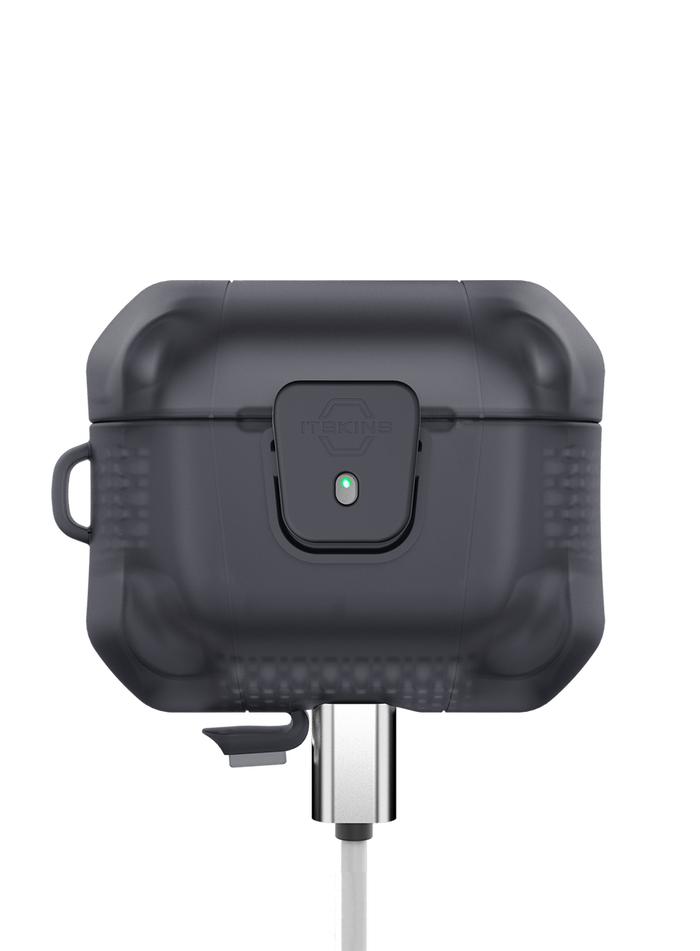 Gambar Case Airpods Pro / Pro 2 - ITSKINS Spectrum R // Frost With Lock - Smoke dari ITSKINS Official Store Kota Administrasi Jakarta Pusat Tokopedia