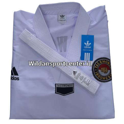 Gambar Baju Taekwondo Adidas Baju Beladiri Taekwondo Baju Dobok - Putih, No 7 dari WILDANSPORTCENTER undefined Tokopedia