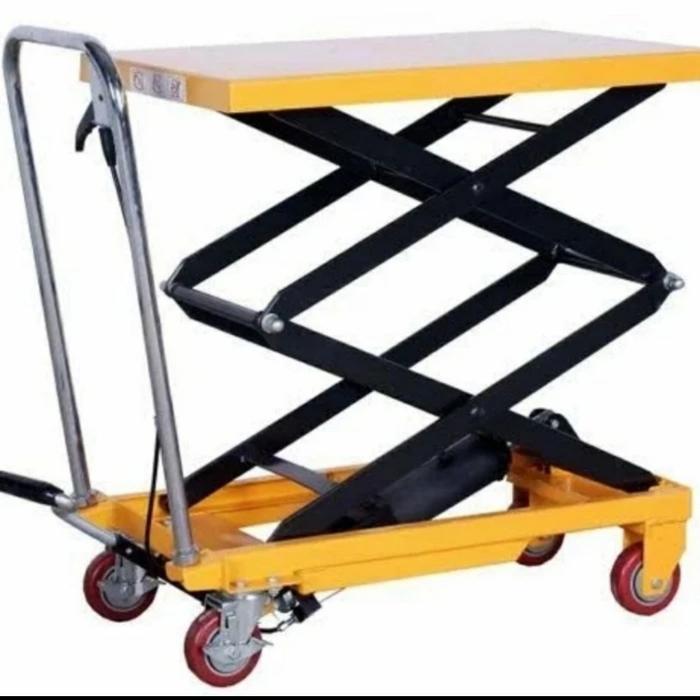 Jual lift table hidrolik tinggi 110cm Hydraulic table trolley 150 ...