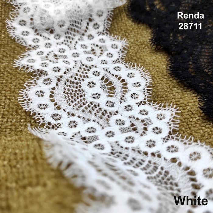 Gambar Kain Renda - Renda Lace D#2871 - White dari Toko Brukat undefined Tokopedia