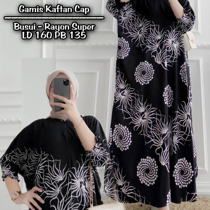 Gambar gamis kaftan cap busui malaman - J, All Size dari Batik Cincaro Pekalongan undefined Tokopedia