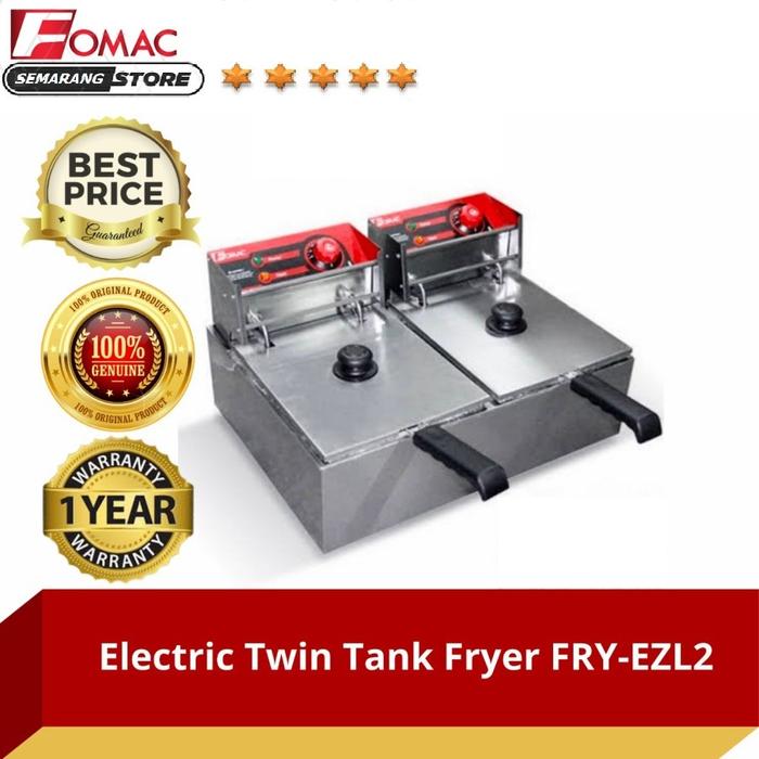 Gambar Deep Fryer 2 Tungku Penggorengan Makanan Listrik dari Mesin Official Store undefined Tokopedia