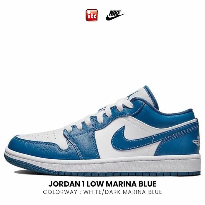 Promo (W) Jordan Low Marina Blue 100% Authentic W Kota
