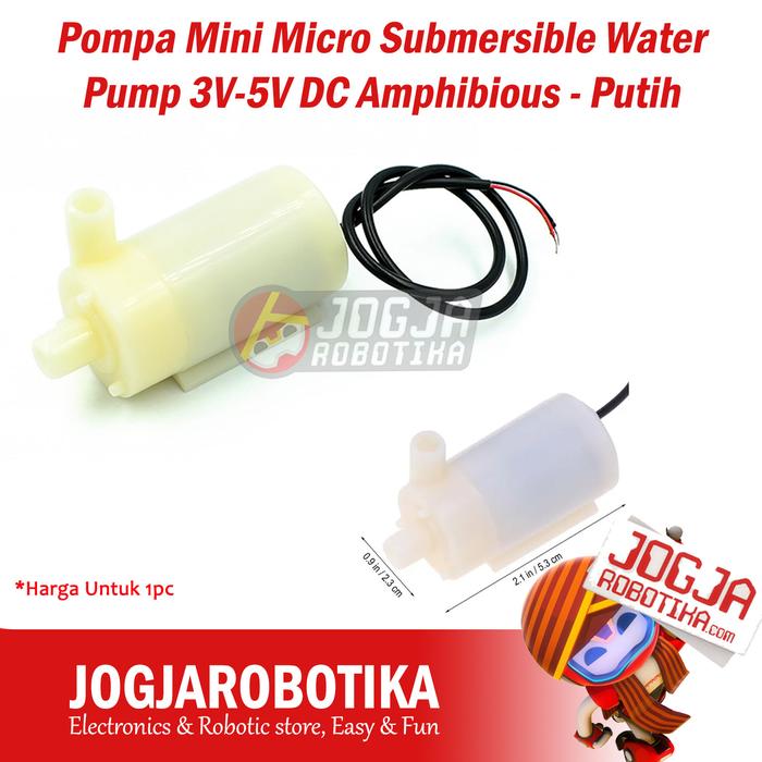 Gambar Pompa Mini Micro Submersible Water Pump 3V 5V DC Pompa Air Mini Small - Amphibious-Pth dari Jogjarobotika undefined Tokopedia