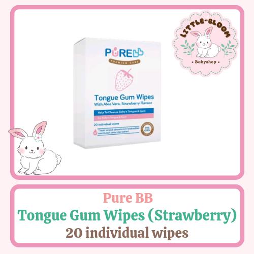Gambar Pure BB Tongue Gum Wipes 20 sheets - Strawberry dari LITTLE-BLOOM undefined Tokopedia
