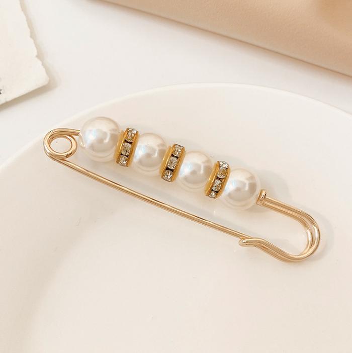 Gambar PENITI AKSESORIS ELEGAN MUTIARA BATU CANTIK AESTHETIC PIN SERBAGUNA - Putih 1pc dari GUDANG UTI undefined Tokopedia