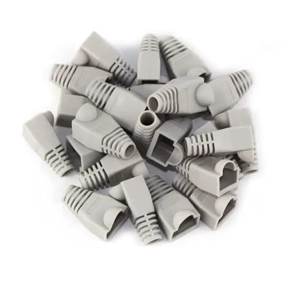 Gambar PLUG BOOT UTP RJ45 Cat6 Cat5 Karet Cover Konektor Pelindung RJ 45 - Abu-abu dari Aprinoshop undefined Tokopedia