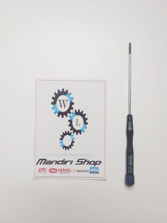 1 VESSEL Micro Screwdriver No.9900E -2.5x75 (3/32