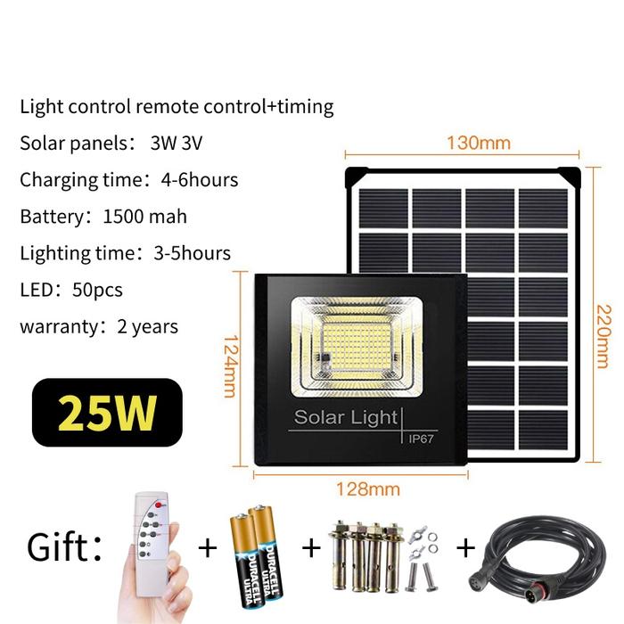 Gambar lampu solar cell outdoor / lampu tenaga surya otomatis for garden, ETC - Putih 25W dari Bosun Toko Lampu undefined Tokopedia