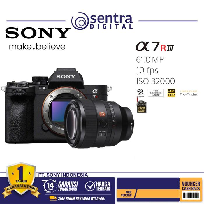 Gambar Sony A7RV Sony a7R5 Sony A7R V Mirrorless Camera Body Only - Plus 50GM dari Sentra Digital undefined Tokopedia