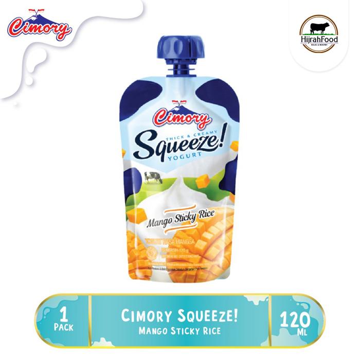 Gambar Cimory Yoghurt Squeeze Pouch 120 ml - Pilih Rasa - Mango dari Hijrahfood Meatshop undefined Tokopedia