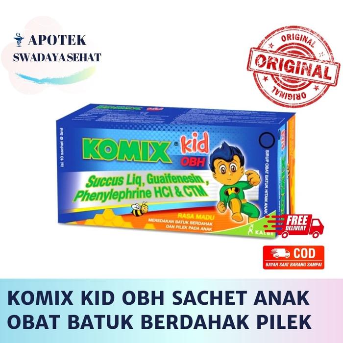 Gambar Komix Kids OBH Sachet 5ml rasa madu dari BioLife.id undefined Tokopedia