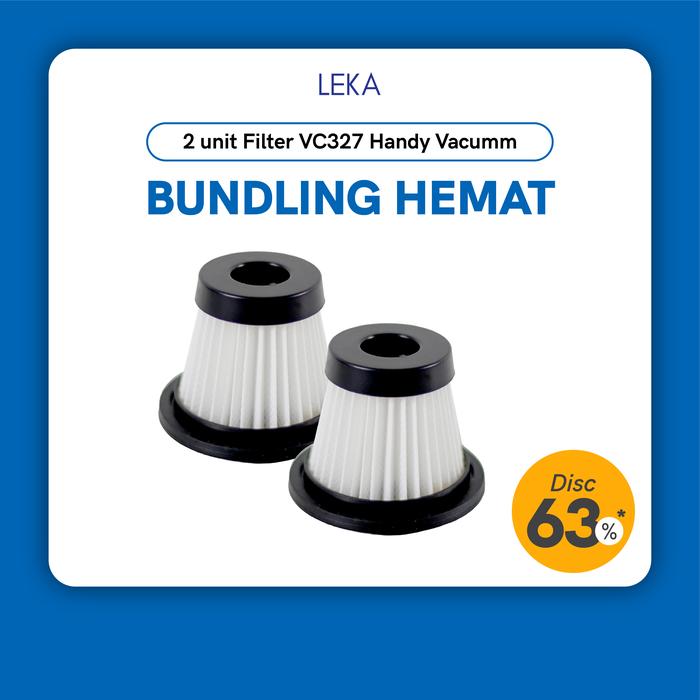 Gambar LEKA - VC327 Handy Vacuum Cleaner - Penyedot Debu Wireless Untuk Mobil dan Rumah - 2 pcs Filter dari LEKA Indonesia undefined Tokopedia