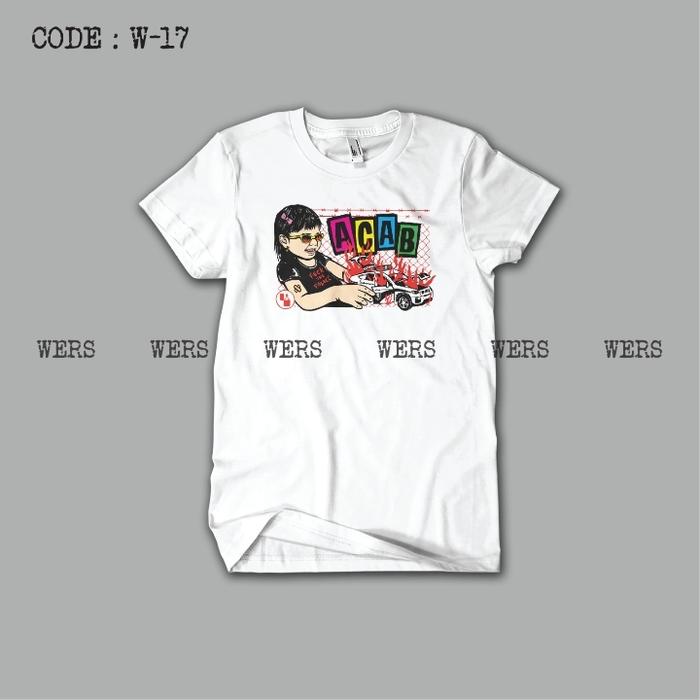 Gambar Kaos ACAB / Kaos Destroy / Kaos Pria - Putih, M dari MS-merch undefined 3 Tokopedia