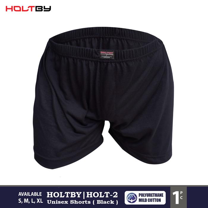 Gambar Celana Pendek Santai Boxer Shorts Unisex HOLTBY HOLT-2 "CHILL" - Hitam, M dari Wyvern Underwear undefined Tokopedia