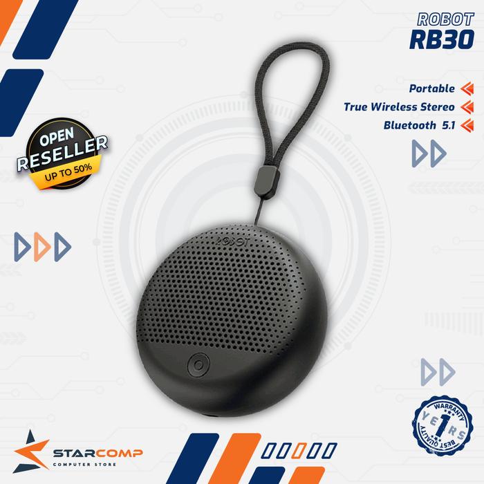 Gambar Robot RB30 Speaker Bluetooth 5.1 Speaker Portable TWS dari Starcomp Origin undefined Tokopedia