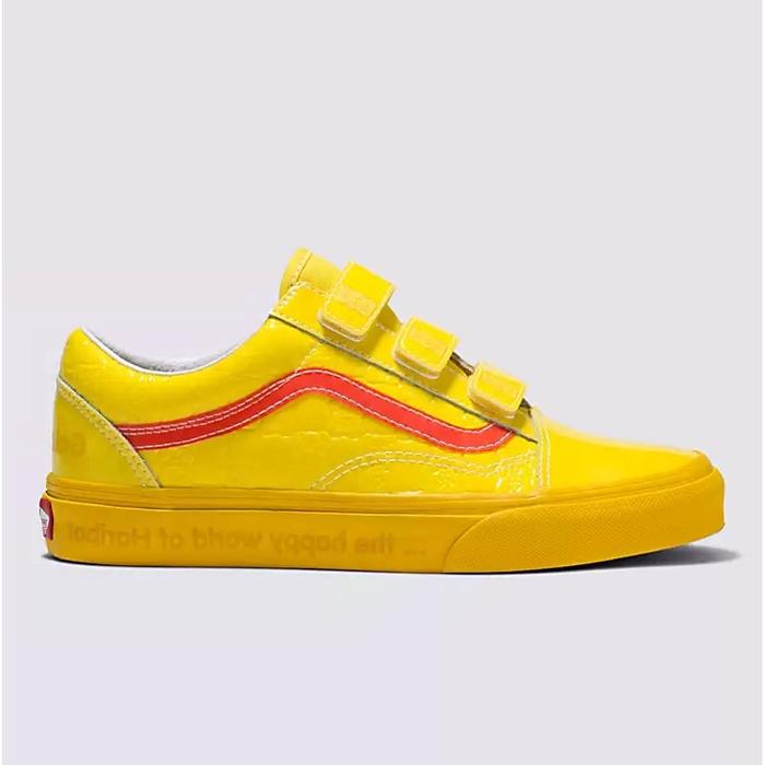 Classic Slip Checked Yellow Vans Athletic Shoes Vans Slip On