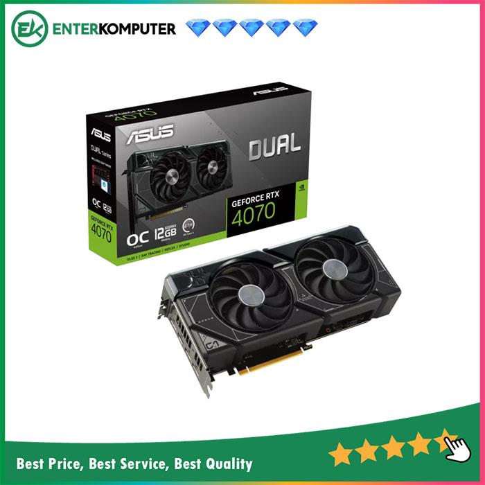 Asus GeForce RTX 4070 12GB GDDR6X - Dual OC Edition