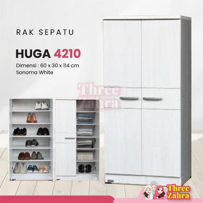 Gambar Rak sepatu Rak sandal lemari sepatu - HUGA_4210, DIRAKIT dari Three zahra undefined Tokopedia