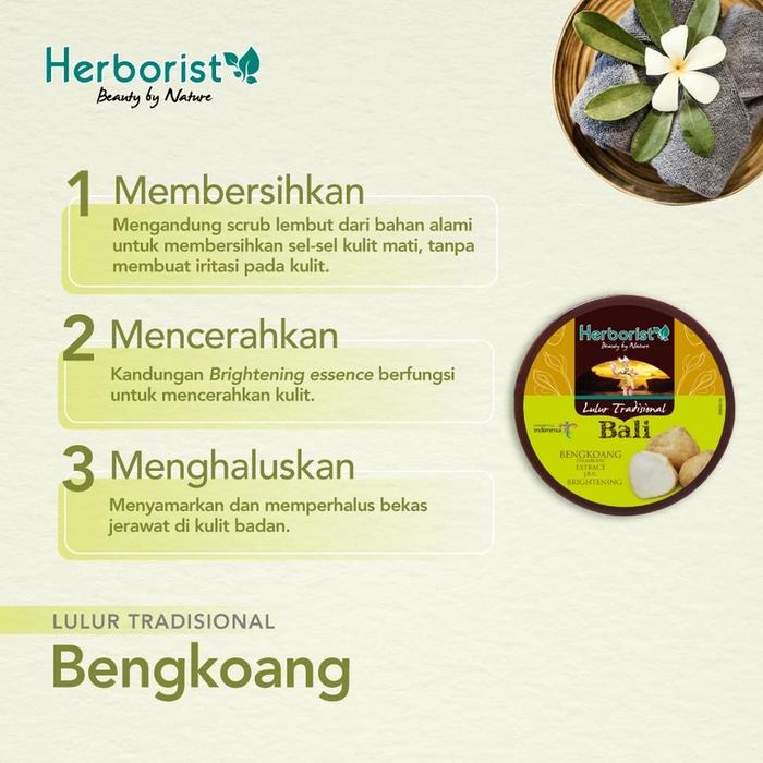 Gambar Herborist Lulur Tradisional Bali series 100gr | 200gr - Bengkoang, 100gr dari Mega Beauty Fashindo undefined Tokopedia