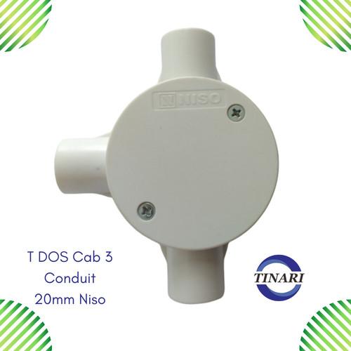 Gambar Aksesoris Pipa Listrik Conduit 20mm Clip Sadel Tee Soket Adaptor Elbow - Niso 3 Way dari Pi Toserba undefined Tokopedia