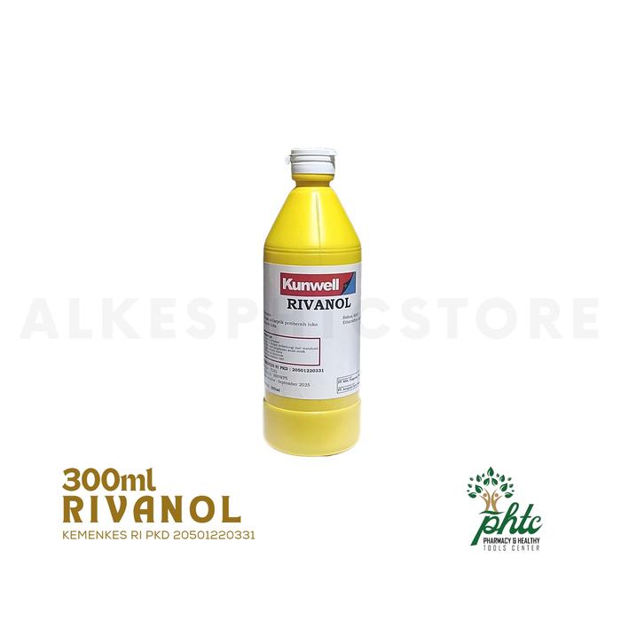 Jual RIVANOL 300ml ONEMED / LARUTAN PEMBERSIH LUKA / ANTISEPTIK 300 ml ...