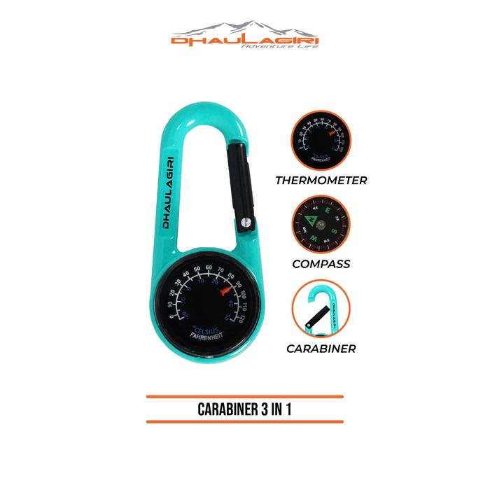 Gambar DHaulagiri karabiner 3 in 1 - karabiner kompas termometer - carabiner - TOSCA dari Aycamp undefined Tokopedia
