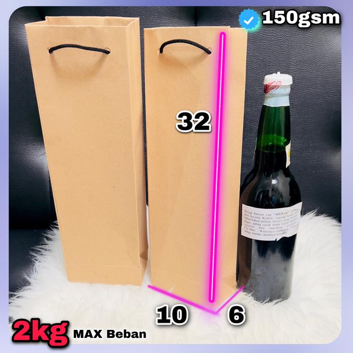 Gambar Paper bag botol wine tumbler / paperbag baju kaos payung merchandise - BOTOL~TALi / Pc dari Super Mujur Sakti undefined Tokopedia