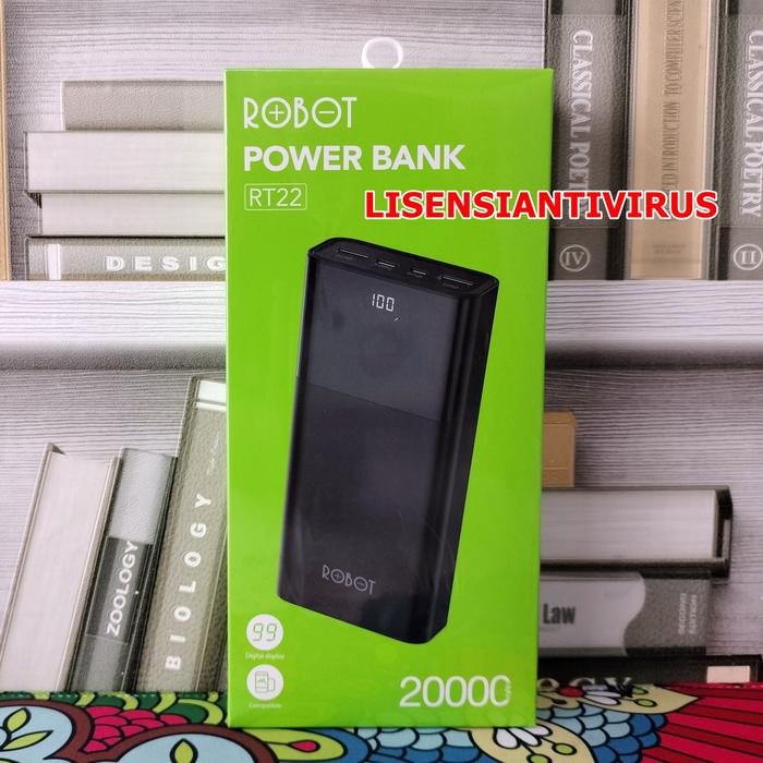 Jual PowerBank ROBOT 20000mah RT22 Dual Port Input & Output Original ...