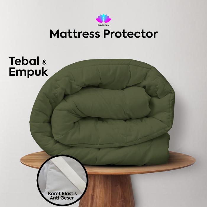 Gambar Matras Protector Silikon 90x200/160x200/Matras Protector Warna/Gelap - Army, 160x200 dari Elco Foam undefined Tokopedia
