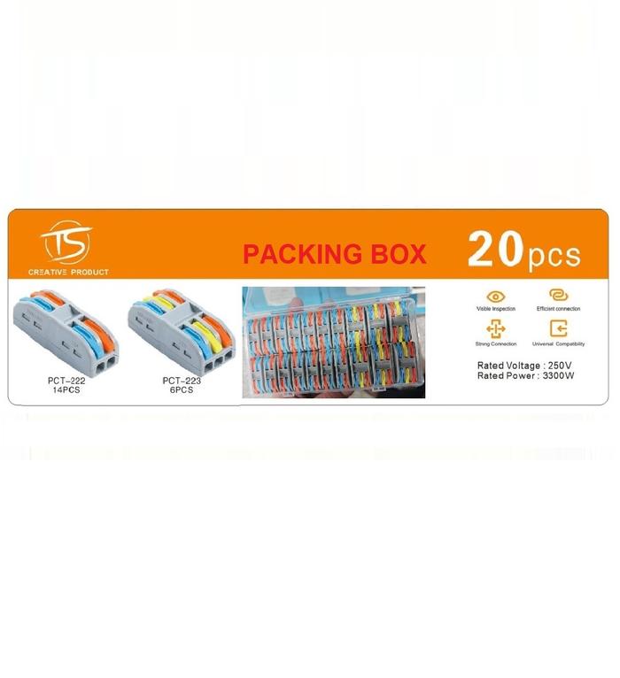 Gambar Sambungan Kabel Listrik Quick Connect 2 or 3 Wire Connector terminal - BOX 20 PCS dari kizzyshop21 undefined Tokopedia