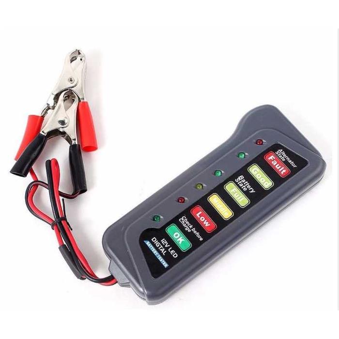 Gambar ALAT Tester Aki Digital Tester Cek tes Accu AKI Batrai Mobil Motor 12V - 6 LAMPU BJ803 dari HAMZAHJAYA KOMPUTER undefined Tokopedia