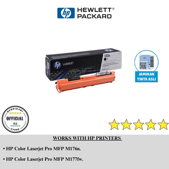 Gambar Toner HP 130A Original for HP Color Laserjet Pro MFP M176n//MFP M177fw - Hitam dari BERDIKARI OFFICIAL ST0RE undefined Tokopedia