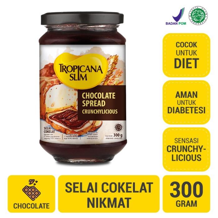 Gambar TROPICANA SLIM CHOCOLATE SPREAD 300GR dari Baji Pamai supermarket undefined Tokopedia