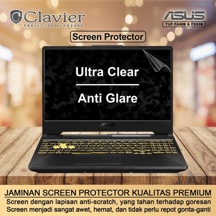 Gambar Screen Protector Anti Gores Asus TUF Gaming F15 FX506 FX506H FX506HF - SCREEN GLARE dari Clavier Care undefined Tokopedia