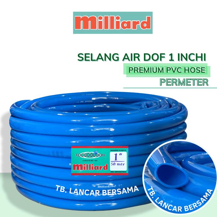 Gambar Selang Air 1 Inchi MILLIARD Dof Per Meter - Biru dari TB.Lancar Bersama undefined Tokopedia