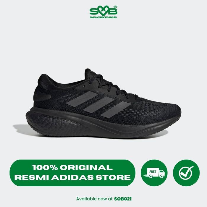 Gambar Sepatu Lari Adidas Men Supernova 2 Black/Grey - GW9087 - 42 dari Sneakers of Badass undefined Tokopedia