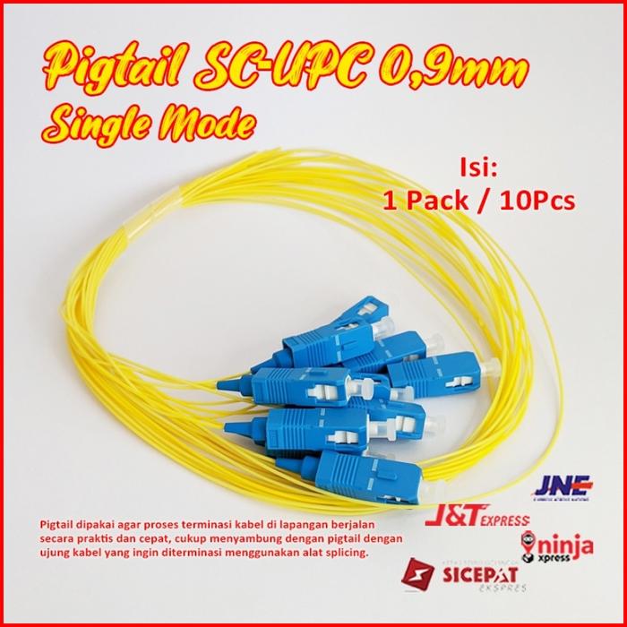 Gambar KABEL PIGTAIL FIBER OPTIK SC UPC BIRU 1,5METER 2MM - 1pack/10pcs-kun dari pusakasatriaposeidon undefined Tokopedia