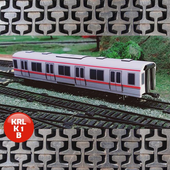 Gambar mainan kereta api khusus gerbong commuter line - gerbong abu abu dari mainan kereta api KAI undefined Tokopedia