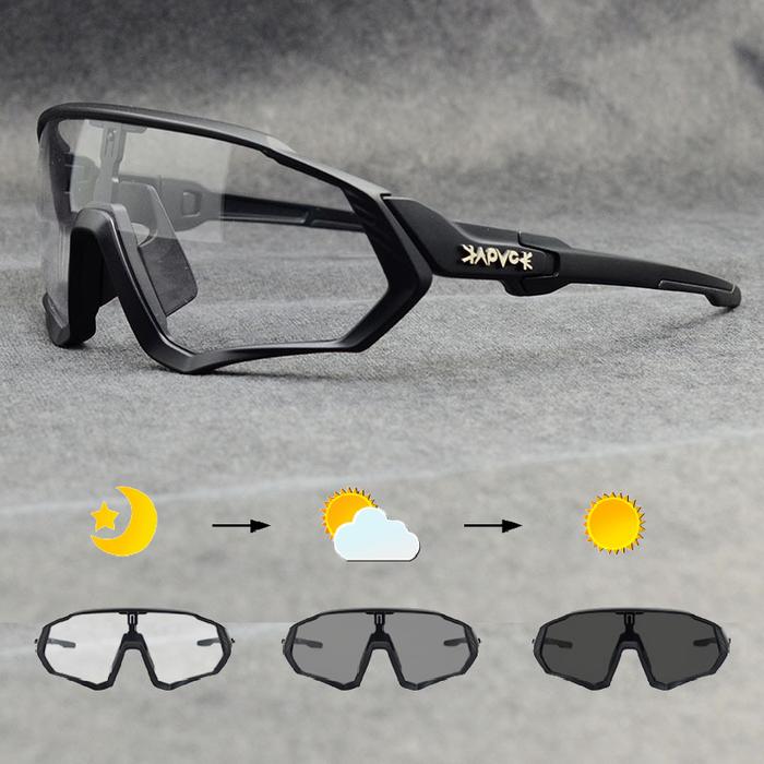 Gambar Kâpvöé Vizyon - Photochromic Eyewear Kacamata Roadbike Kacamata Sepeda - Hitam dari RodaX Cycling undefined Tokopedia
