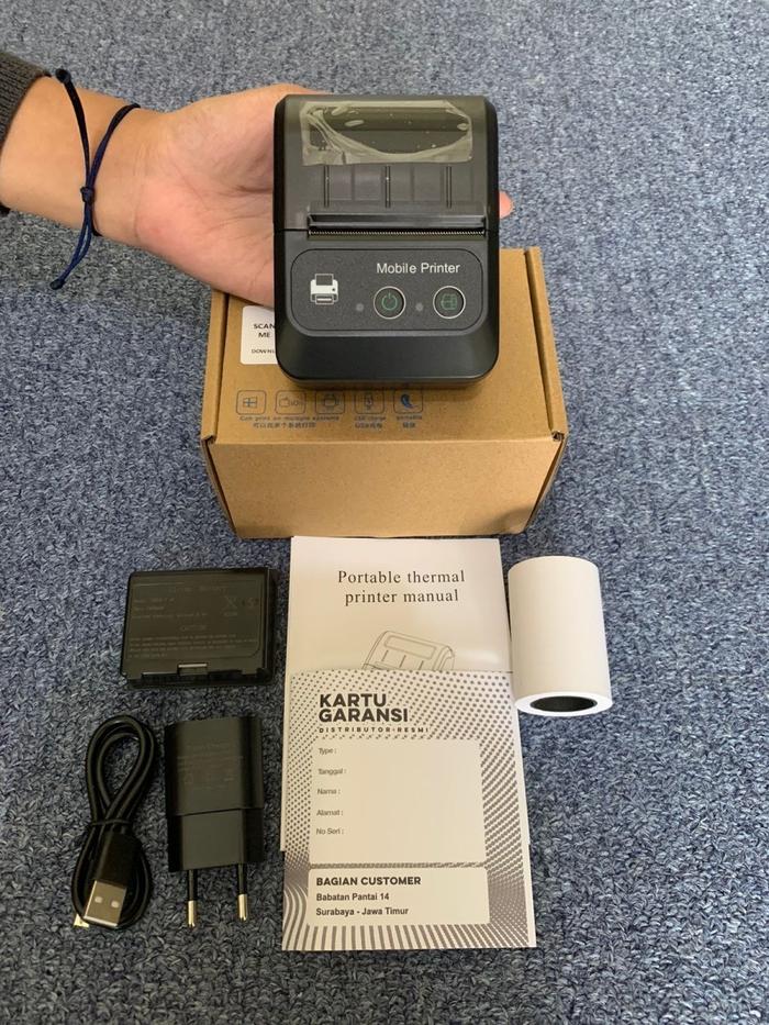Gambar MINI PORTABLE PRINTER PPOB/KASIR 58MM THERMAL PANDA-58B(USB+BLUETOOTH) - X583 dari Little Aster Official undefined Tokopedia