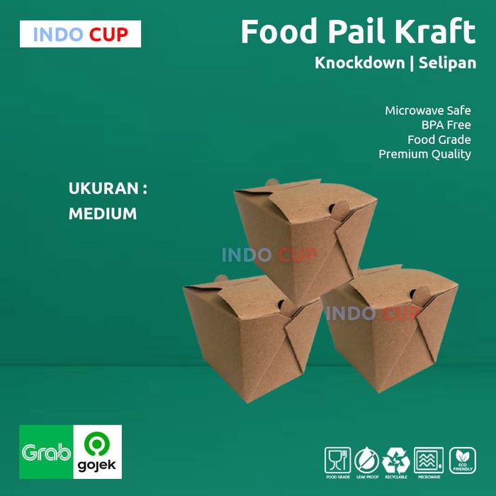Gambar Paper Food Fail Kraft - Medium dari INDO-CUP JAKARTA undefined Tokopedia
